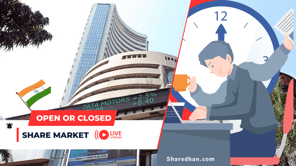 Today Share Market Open or Closed India