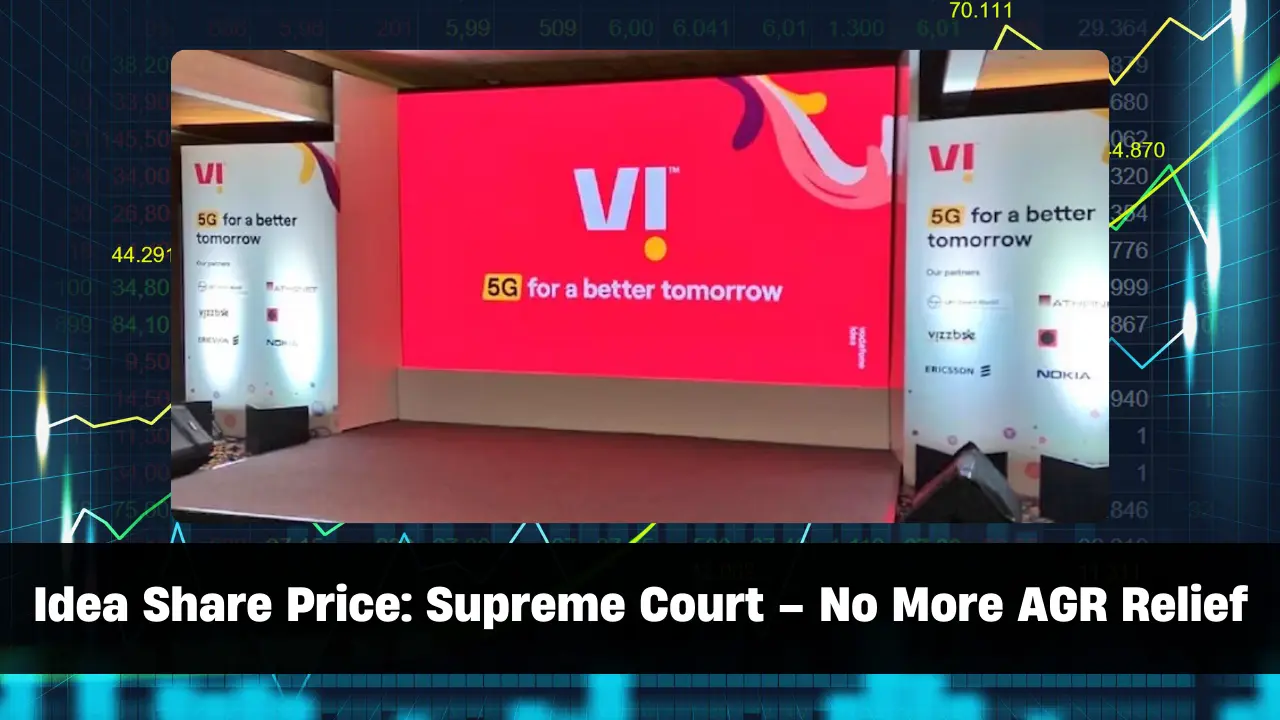 Idea Share Price Supreme Court Delivers Crushing Blow to Telecom Giants – No More AGR Relief